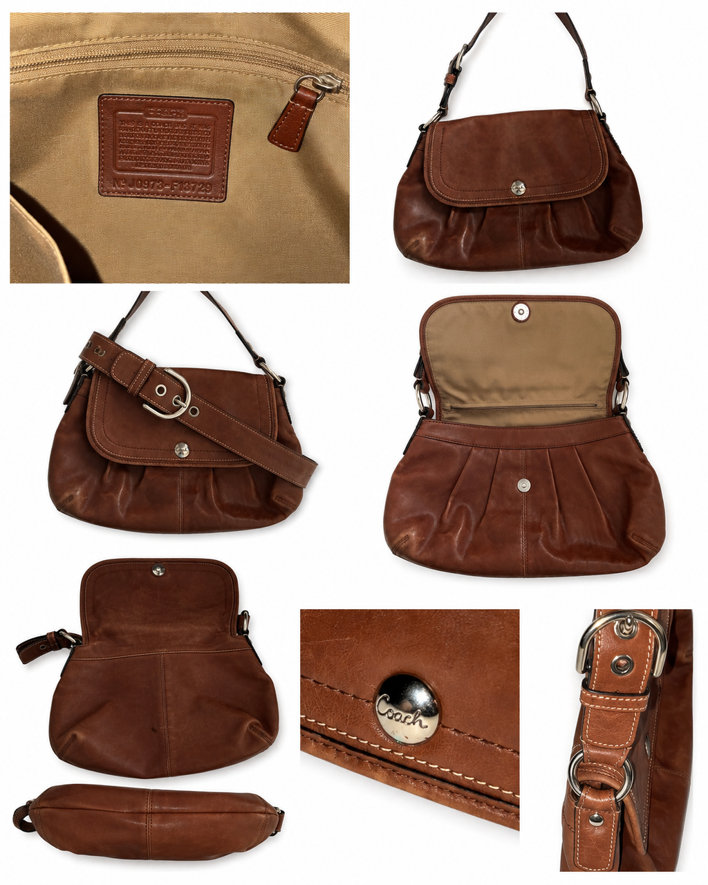 Coach Soho Pleated Flap Shoulder Bag