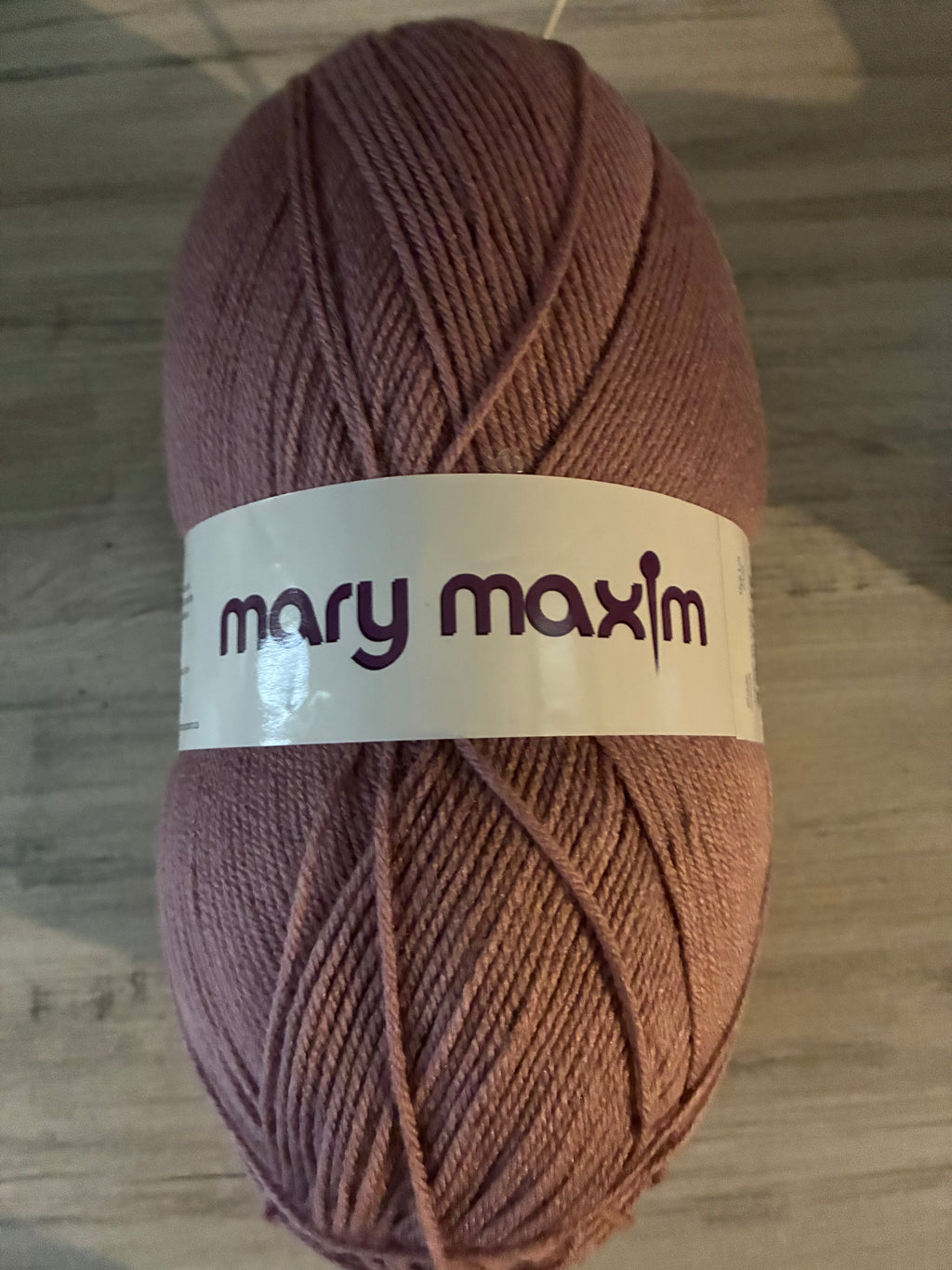 Mary Maxim Big Ball Acrylic Yarn – Deep Blush (Shade 459008)